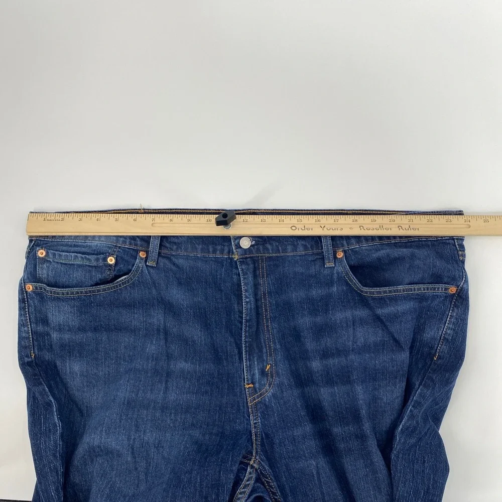 Levis 541 Jeans Athletic Taper Mens Tag 46x32 Fits‎ 48x30.5 Blue Stretch Rugged
